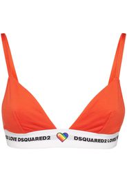 Dsquared2 Reggiseno a triangolo Canadian Lodge - Arancione