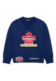 DSQUARED2 KIDS Maglione con applicazione logo - Blu