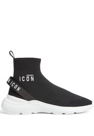 DSQUARED2 Sneakers a calzino Fly - Nero