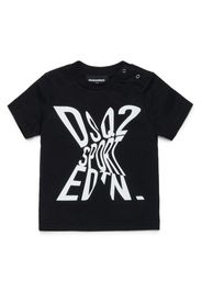 DSQUARED2 KIDS T-shirt con stampa - Nero