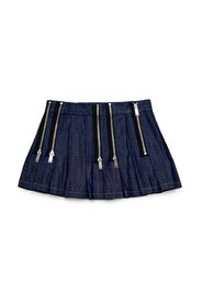DSQUARED2 KIDS Minigonna denim plissettata - Blu