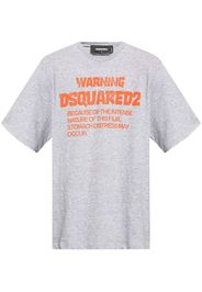 Dsquared2 slogan-print cotton T-shirt - Grigio