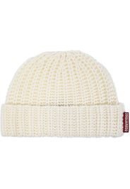 Dsquared2 logo-tag wool beanie - Bianco