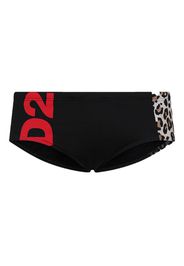 DSQUARED2 Costume da bagno leopardato - Nero