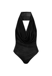 DSQUARED2 halterneck draped bodysuit - Nero