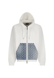 DSQUARED2 panelled hoodie - Bianco
