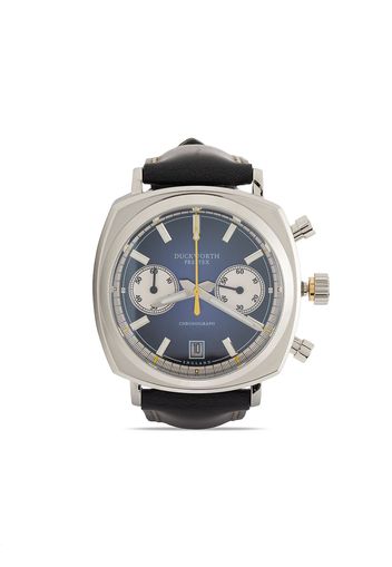 Duckworth Prestex Orologio Chronograph Sunburst 42mm - Argento