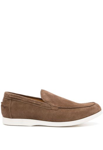 DUKE & DEXTER slip-on suede loafers - Grigio