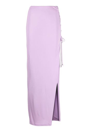 Dundas side-tied maxi skirt - Viola