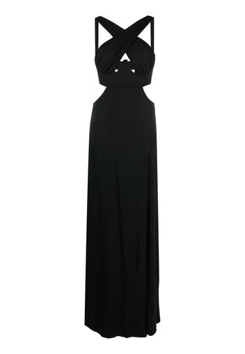 Dundas Gena cut-out detailed dress - Nero