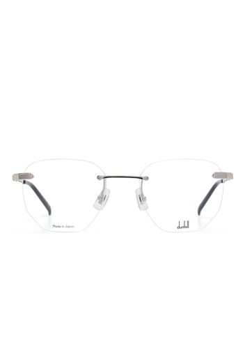 Dunhill thin-arms frameless glasses - Argento