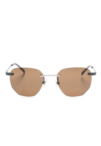 Dunhill geometric-frame sunglasses - Grigio