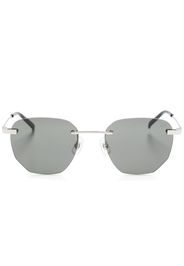 Dunhill geometric-frame sunglasses - Argento