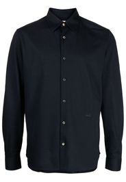 Dunhill long-sleeved cotton shirt - Blu