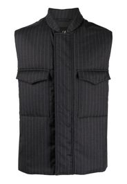 Dunhill striped wool gilet - Grigio