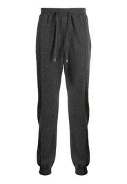 Dunhill drawstring cashmere blend track pants - Grigio
