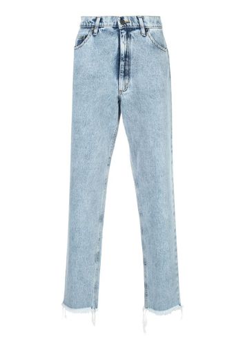 mid-rise straight jeans