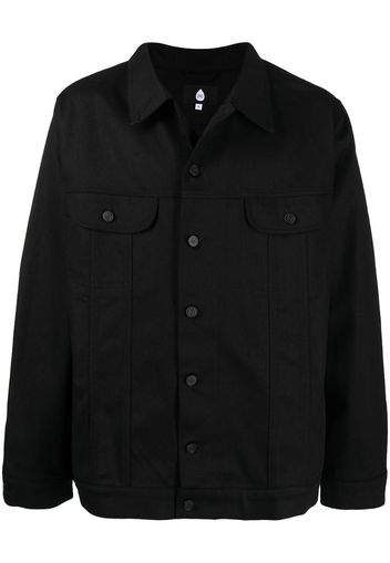 button-front denim jacket