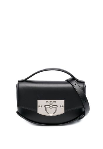 Durazzi Milano flip-lock leather shoulder bag - Nero