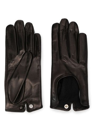 Durazzi Milano press-stud leather gloves - Nero