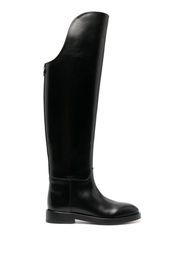 Durazzi Milano polished-leather riding boots - Nero