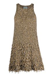 Durazzi Milano sleeveless knitted minidress - Giallo