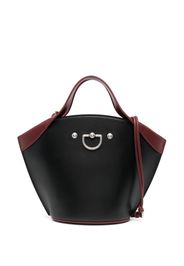 Durazzi Milano two-tone leather tote bag - Nero