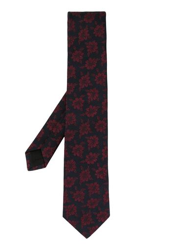 floral pointed-tip tie