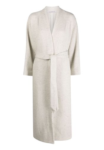 Dusan virgin wool-cashmere belted coat - Toni neutri