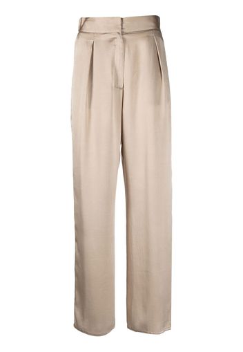 Dusan cropped silk palazzo pants - Toni neutri