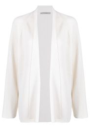 Dusan open-front long-sleeve knitted cardigan - Bianco