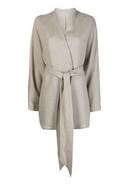 Dusan belted linen cardigan - Toni neutri