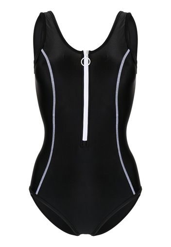 Duskii Tamara zip-up swimsuit - Nero