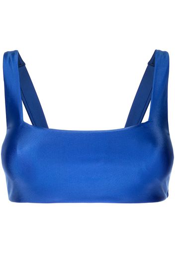 Duskii Jackie square-neck bikini top - Blu