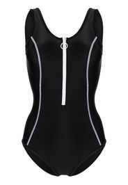 Duskii Tamara zip-up swimsuit - Nero