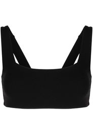 Duskii Top bikini Jackie con scollo quadrato - Nero