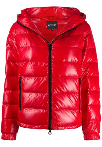 hooded puffer jacket