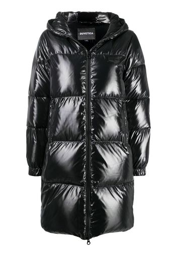 zipped padded coat