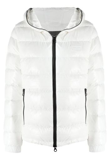 Kumadue logo patch puffer jacket