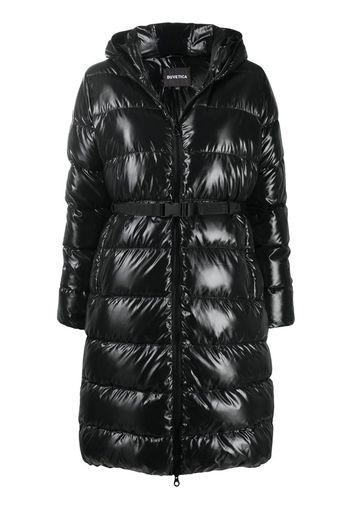 belted padded coat