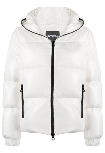 hooded down puffer jacket