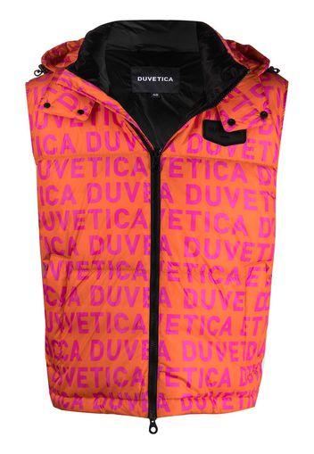 Duvetica Gilet imbottito con stampa - Arancione