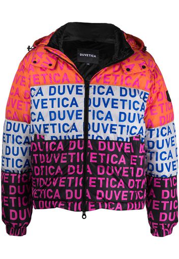 Duvetica Piumino con design color-block - Arancione