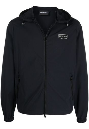 Duvetica Falcucci logo-patch windbreaker - Nero