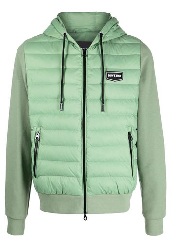 Duvetica quilted logo-patch down jacket - Verde