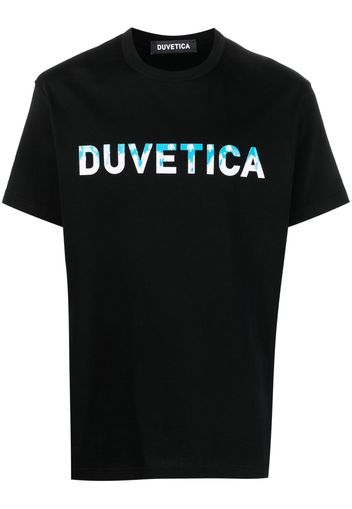 Duvetica logo-print cotton T-shirt - Nero