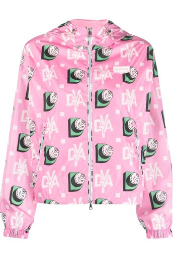 Duvetica logo-print windbreaker jacket - Rosa