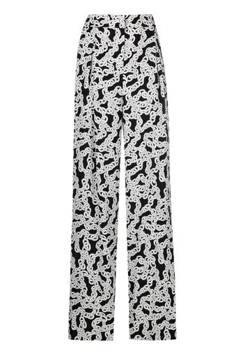 DVF Diane von Furstenberg Pantaloni Brooklyn dritti - Nero