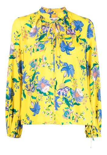 DVF Diane von Furstenberg floral-print chiffon blouse - Giallo