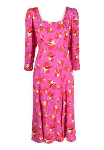 DVF Diane von Furstenberg Joanna graphic-print mididress - Rosa